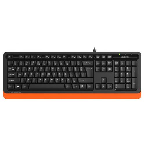 Клавиатура A4tech Fstyler FKS10 чёрный/оранжевый