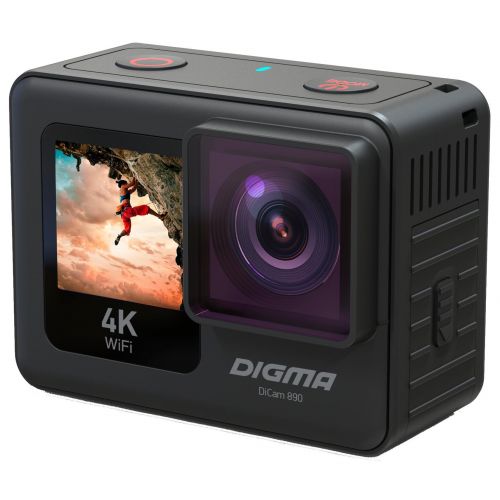 Экшн-камера Digma DiCam 890 чёрный - фото 1