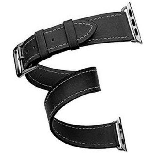 Ремешок для смарт часов Cozistyle Double tour leather watch band - Black (CDLB010)