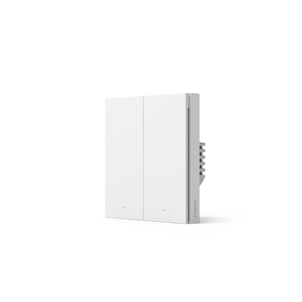 Умный выключатель Aqara Smart wall switch H1 (no neutral, double rocker) WS-EUK02 Smart wall switch H1 (no neutral, double rocker) WS-EUK02 - фото 1