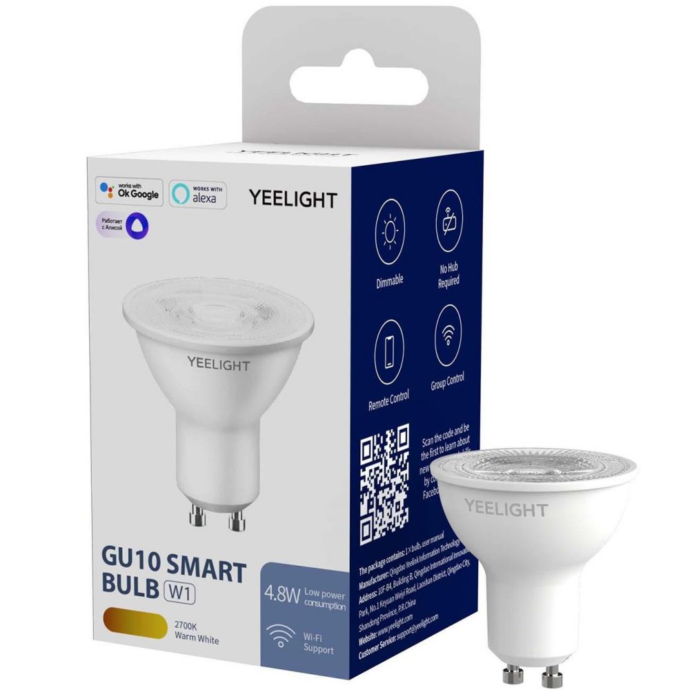 

Умная лампочка Yeelight, GU10 Smart bulb W1(Dimmable) YLDP004
