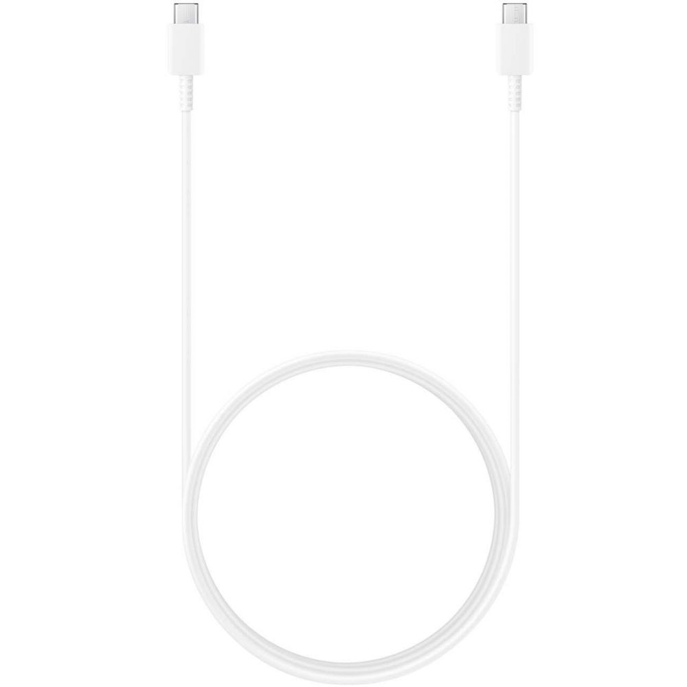USB кабель Samsung USB Type-C (m)-USB Type-C (m) 1.8м белый (EP-DX310JWRGRU) белый USB Type-C (m)-USB Type-C (m) 1.8м белый (EP-DX310JWRGRU) белый - фото 1