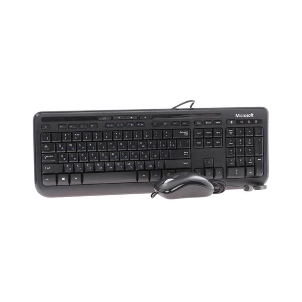 Комплект клавиатура и мышь Microsoft Wired 600