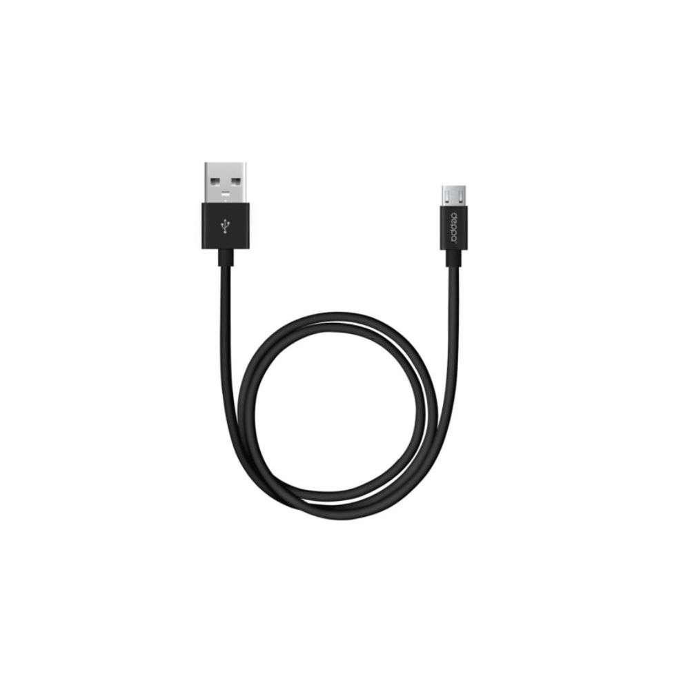 USB кабель Deppa USB - microUSB, 2m (72205) чёрный