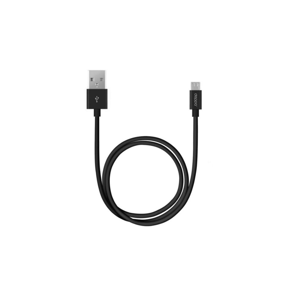 USB кабель Deppa USB - micro USB, 3м (72229) чёрный USB - micro USB, 3м (72229) чёрный - фото 1