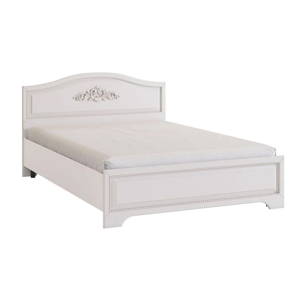 Кровать Мебельсон К14 140*200 с основанием Белла белый/софт джелато, цвет белый/софт джелато