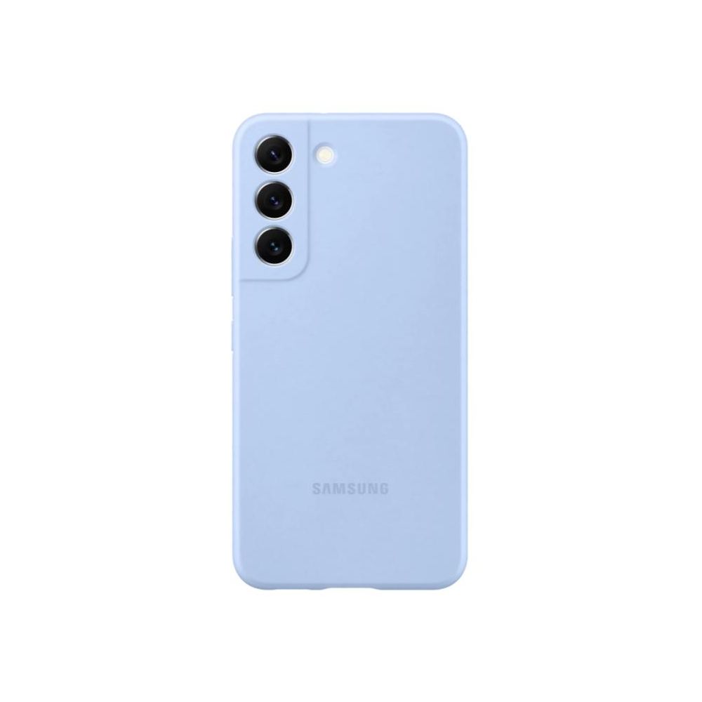 Чехол для телефона Samsung для Samsung Galaxy S22 Silicone Cover голубой (EF-PS901TLEGRU)