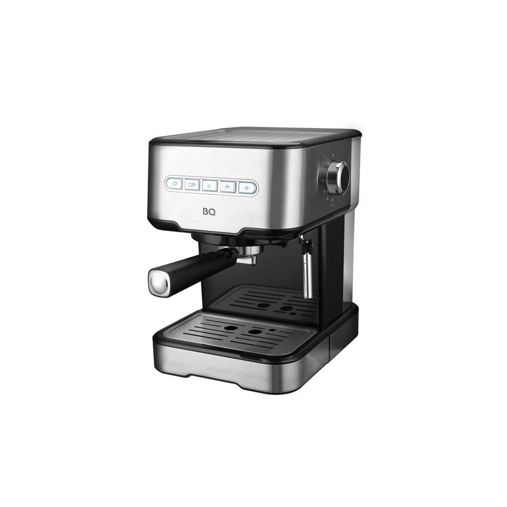 Кофеварка рожковая BQ CM8000 нержавеющая сталь/чёрный, цвет нержавеющая сталь/чёрный