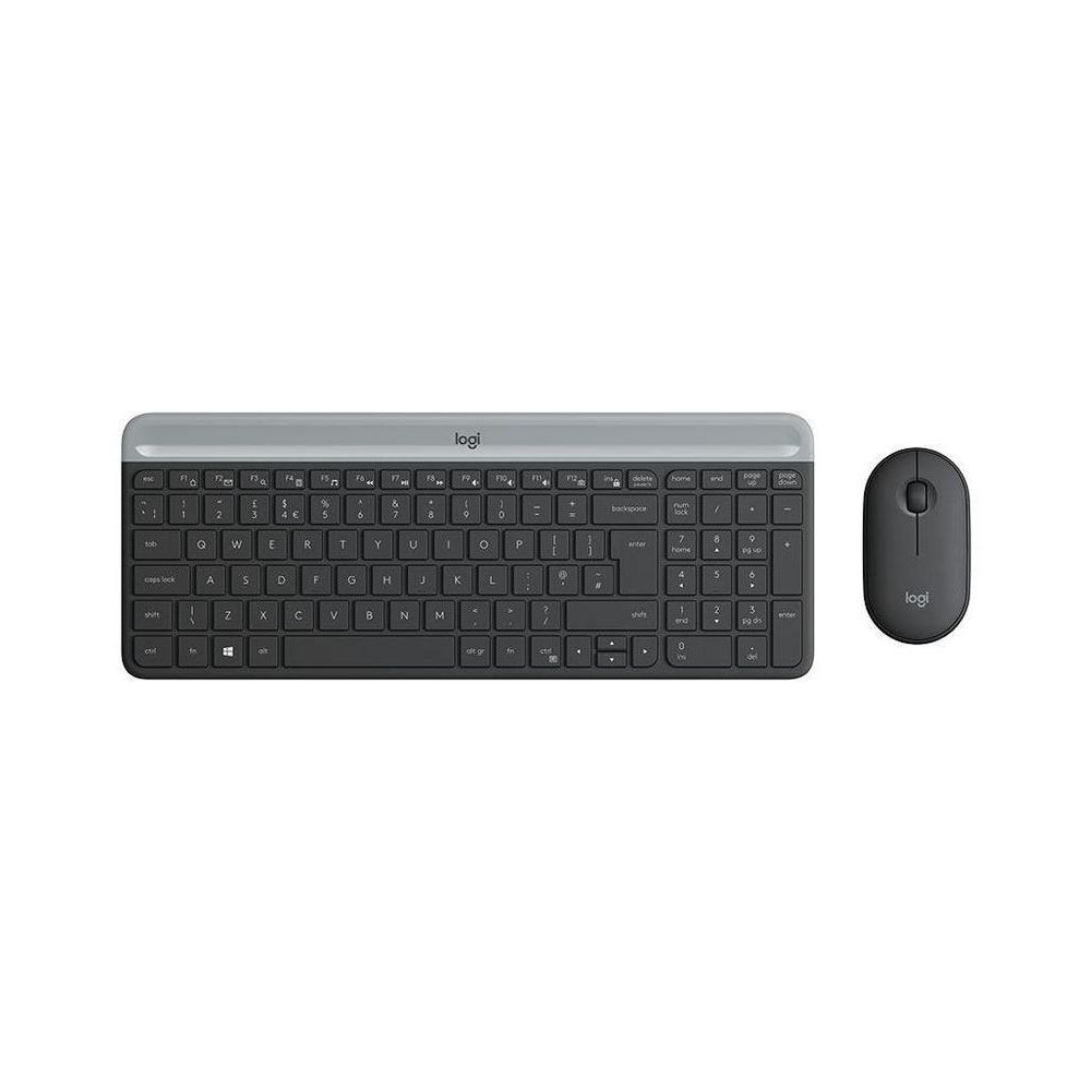 Комплект клавиатура и мышь Logitech Slim Wireless Keyboard and Mouse Combo MK470-GRAPH