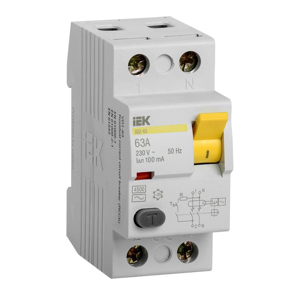 Автоматический выключатель IEK ВД1-63 MDV10-2-063-100