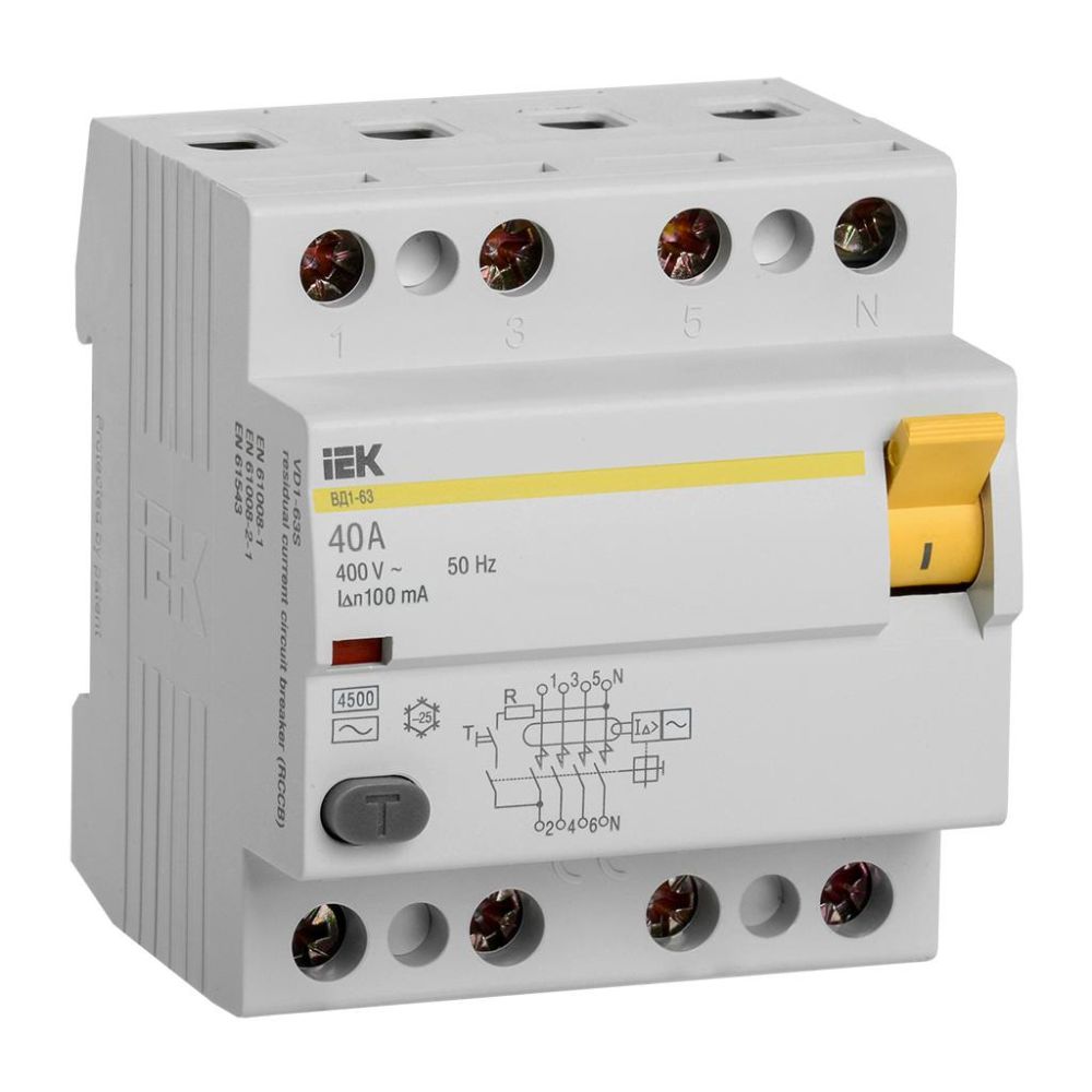 Автоматический выключатель IEK ВД1-63 MDV10-4-040-100