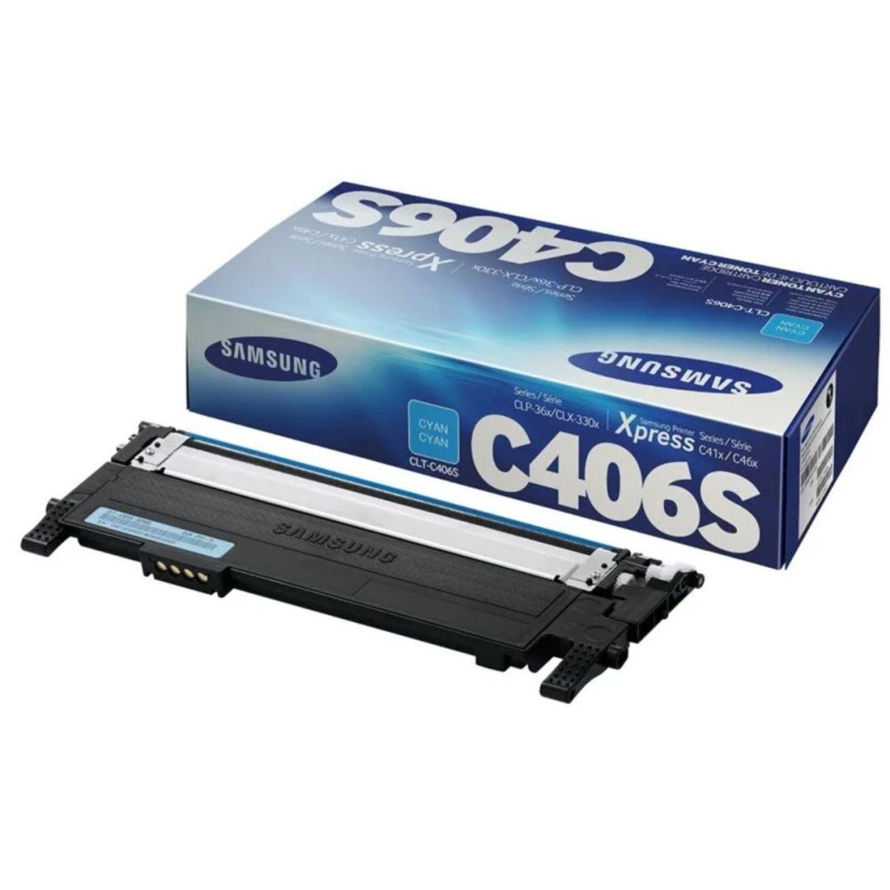 

Картридж для лазерного принтера Samsung, CLT-C406S [ST986A] для Samsung CLP-360/365/CLX-3300/3305