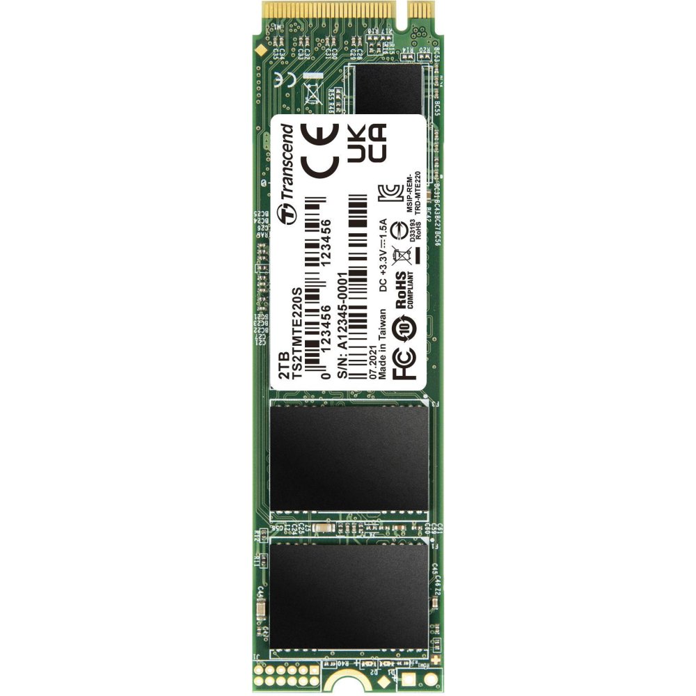 SSD M.2 накопитель Transcend PCI-E x4 2280 2000GB (TS2TMTE220S)