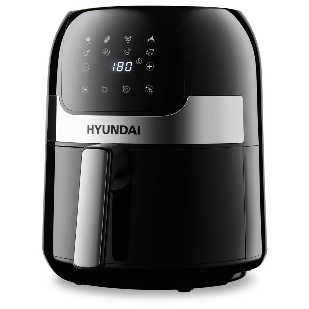 Аэрогриль Hyundai HYF-3555 чёрный/серебристый, цвет чёрный/серебристый HYF-3555 чёрный/серебристый - фото 1