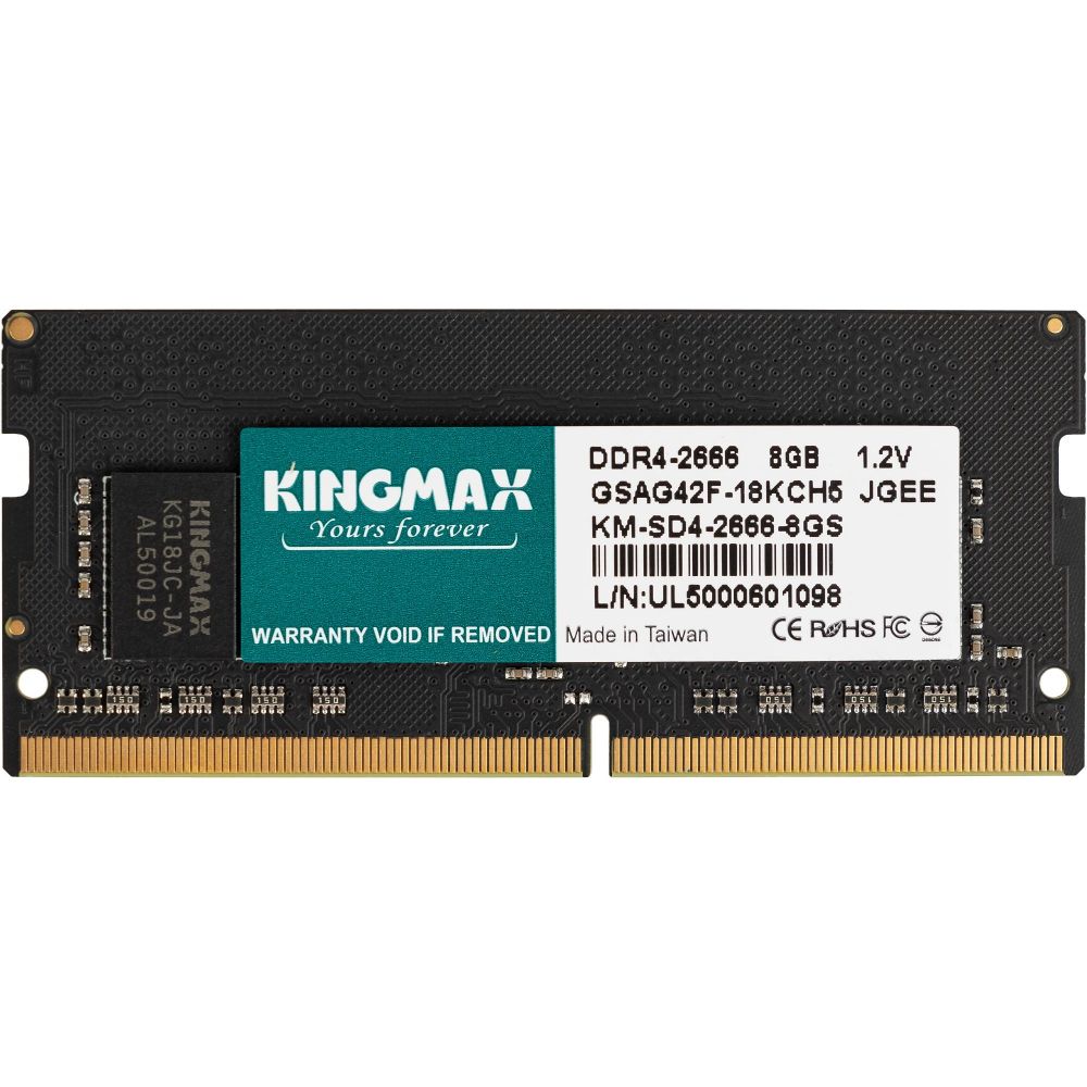 Оперативная память Kingmax DDR4 SODIMM 2666MHz 8Gb (KM-SD4-2666-8GS)