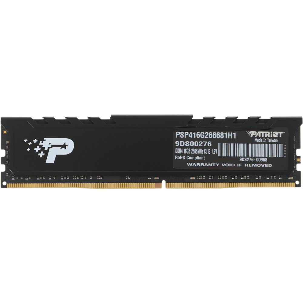 Оперативная память Patriot DDR4 DIMM Signature Premium RTL PC4-21300 2666MHz 16Gb (PSP416G266681H1)