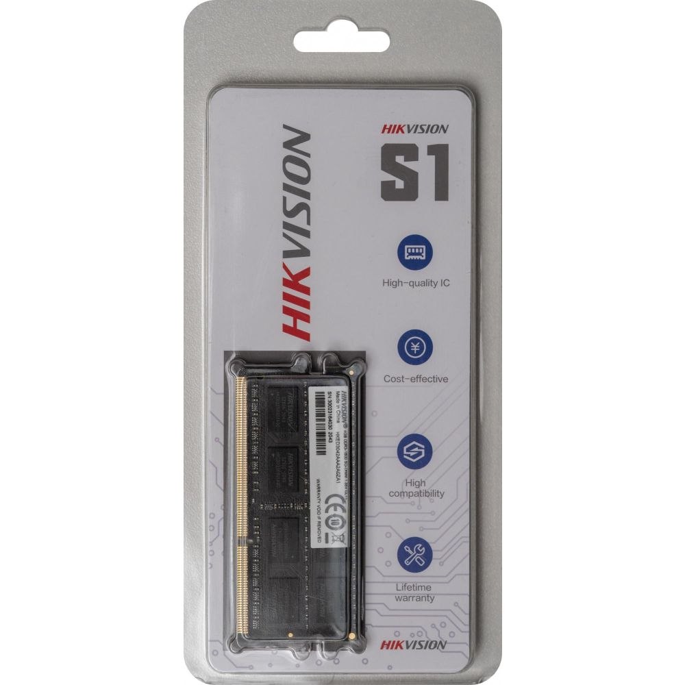 Оперативная память Hikvision DDR3 SO-DIMM 1600MHz 4Gb PC3-12800 (HKED3042AAA2A0ZA1/4G)