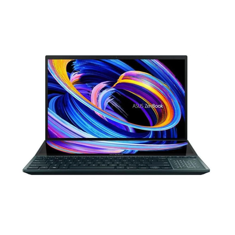 Ноутбук Asus ZenBook Pro Duo 15 OLED UX582HS-H2002X [90nb0v21-m000d0] (Intel Core i9 11900H/15.6/3840х2160/4GB/128GB SSD/DVD нет/NVIDIA GeForce RTX 3080/Wi-Fi/Bluetooth/Windows 11 Professional)