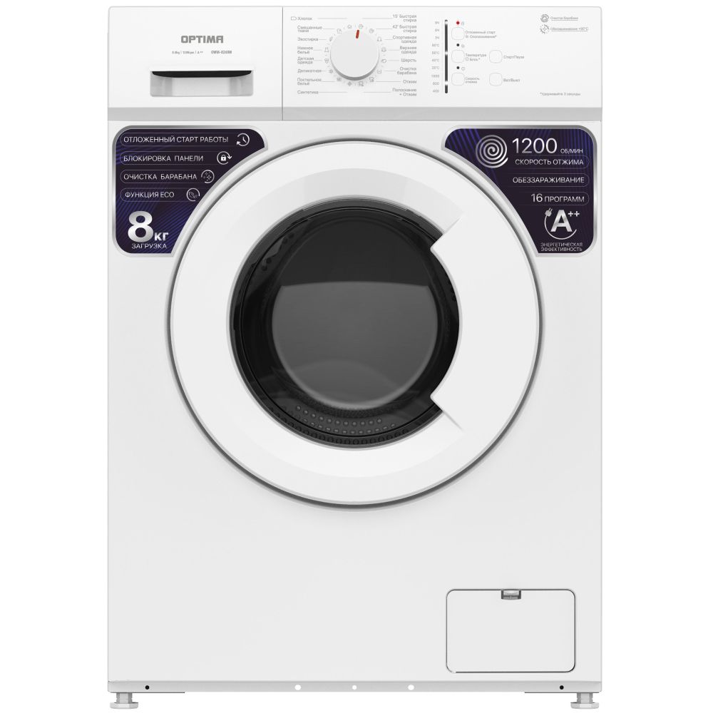 

Стиральная машина Optima, OWM-8248W