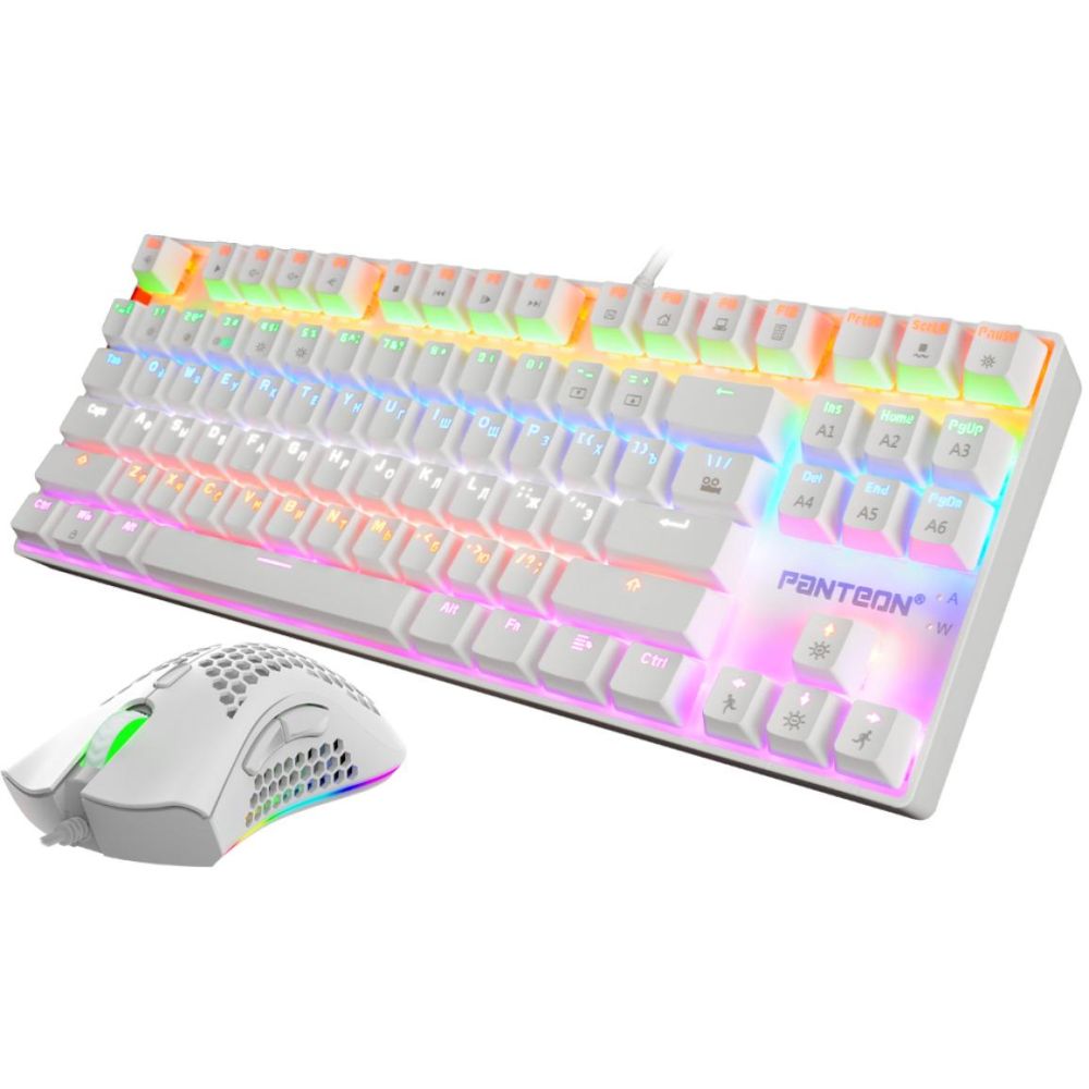 Комплект клавиатура и мышь Jet.A GS800 белый