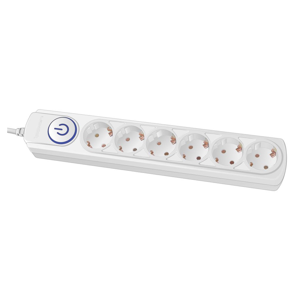 

Сетевой фильтр Ippon, BK-6-EU-5-16-W, 6 розеток, 5 м