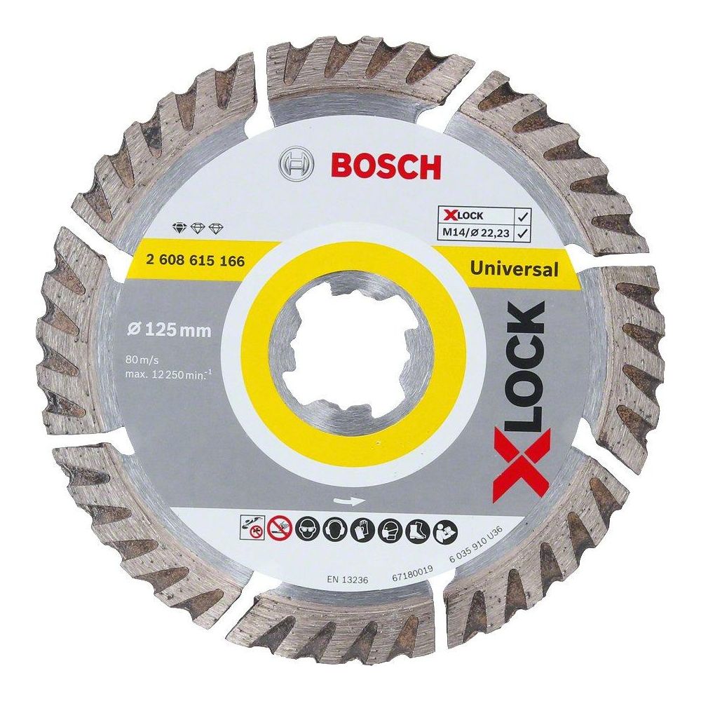 Диск алмазный Bosch X-LOCK StfUniversal (2608615166)