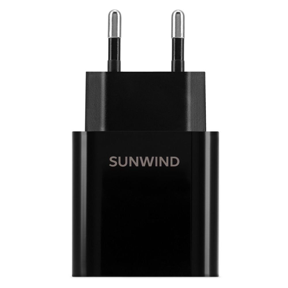 Сетевое зарядное устройство Sunwind SWWA2 (SWWA2H0100BK) SWWA2 (SWWA2H0100BK) - фото 1
