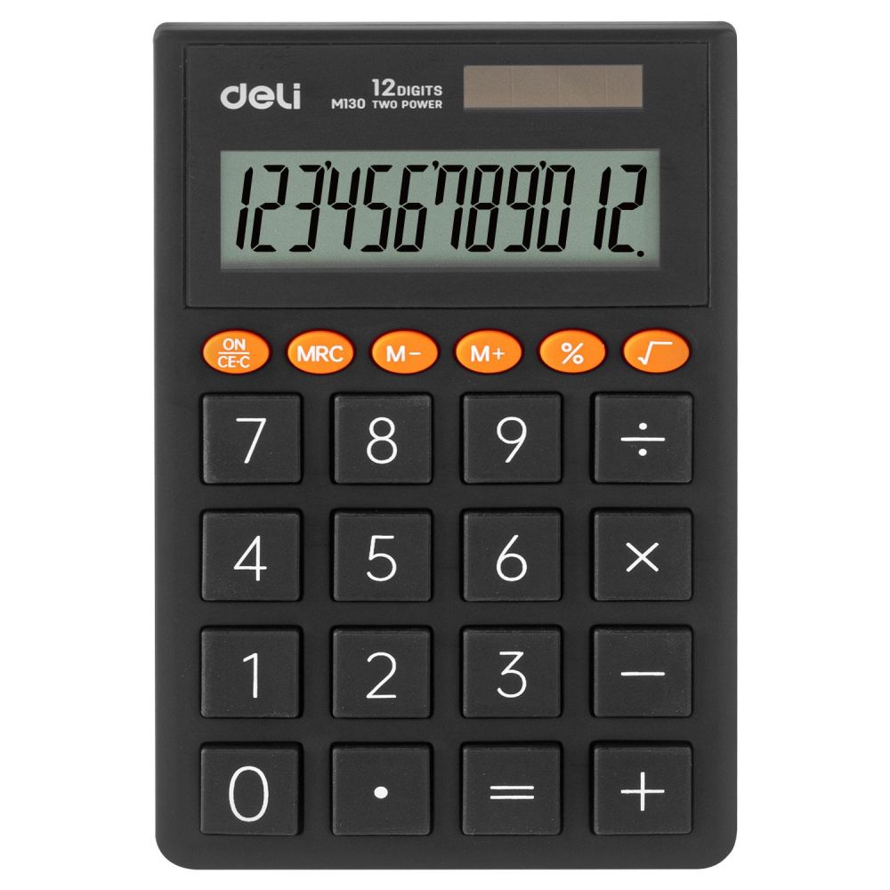 Калькулятор карманный Deli EM130D-GREY