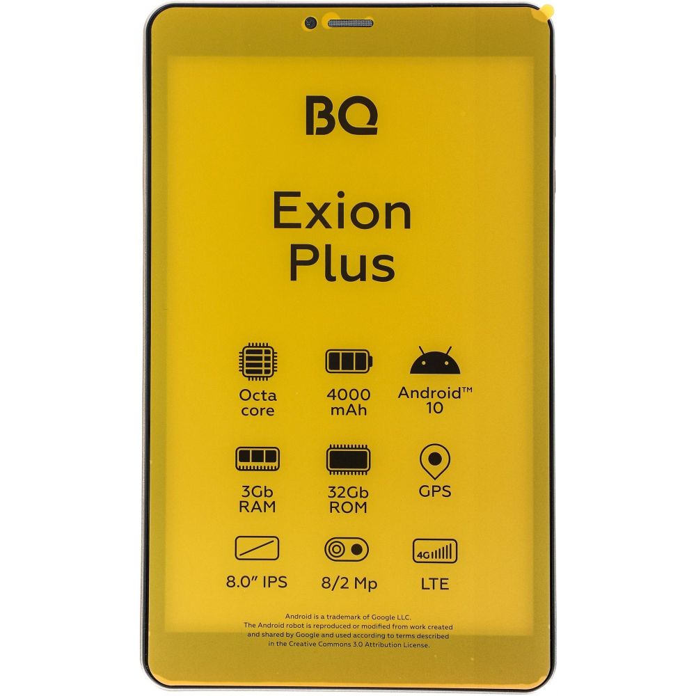 

Планшетный компьютер BQ, Золотой, 8077L Exion Plus 3/32Gb золотой