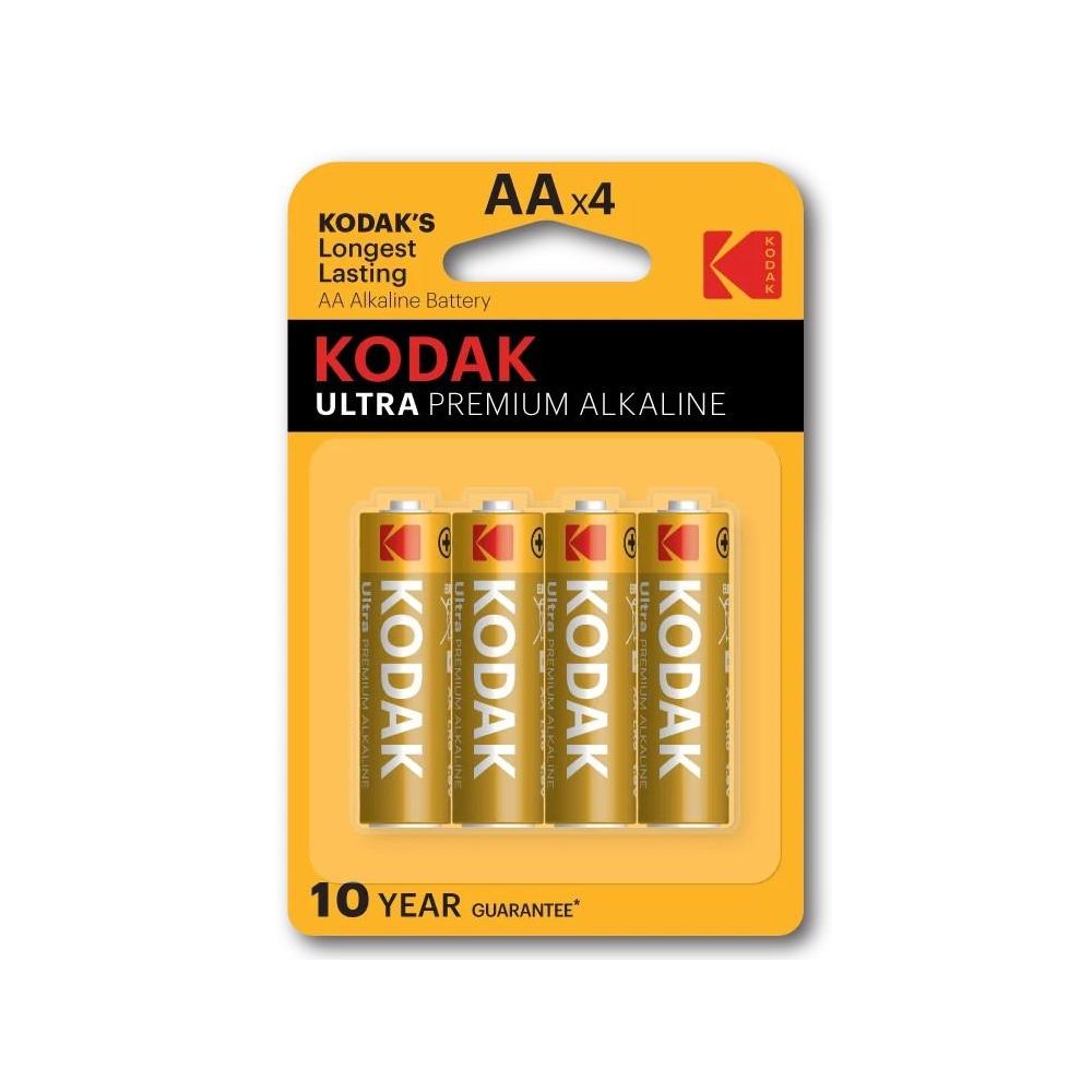 Батарейка Kodak Ultra Premium Alkaline AA, блистер 4 шт