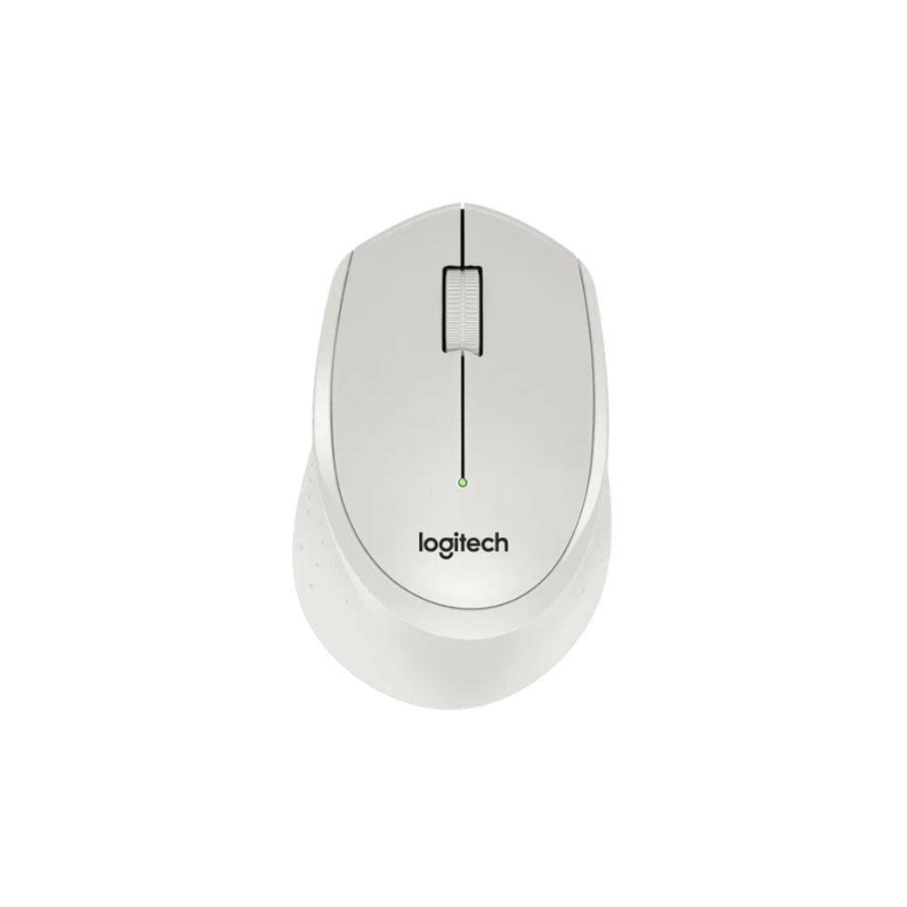 Мышь беспроводная Logitech M330 Silent Plus белый