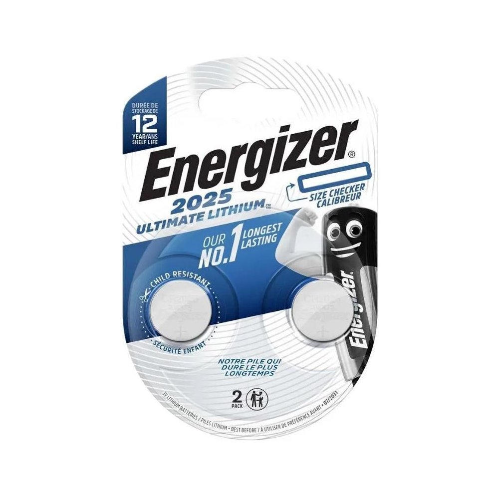 Батарейка Energizer Ultimate BP2 CR2025 (2шт)