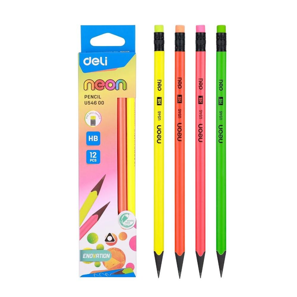 Набор карандашей Deli EU54600 Neon