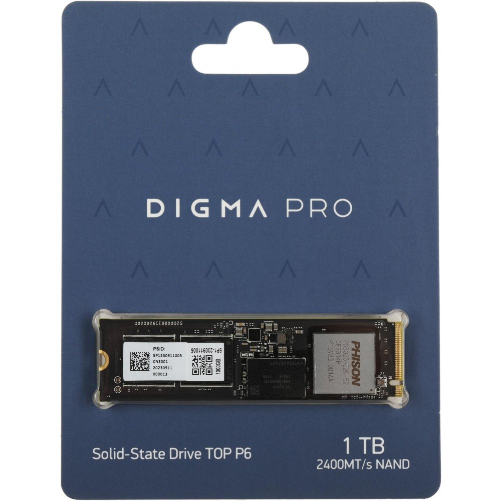 SSD M.2 накопитель Digma PCIe 5.0 x4 Pro Top P6 1TB (DGPST5001TP6T4) PCIe 5.0 x4 Pro Top P6 1TB (DGPST5001TP6T4) - фото 1