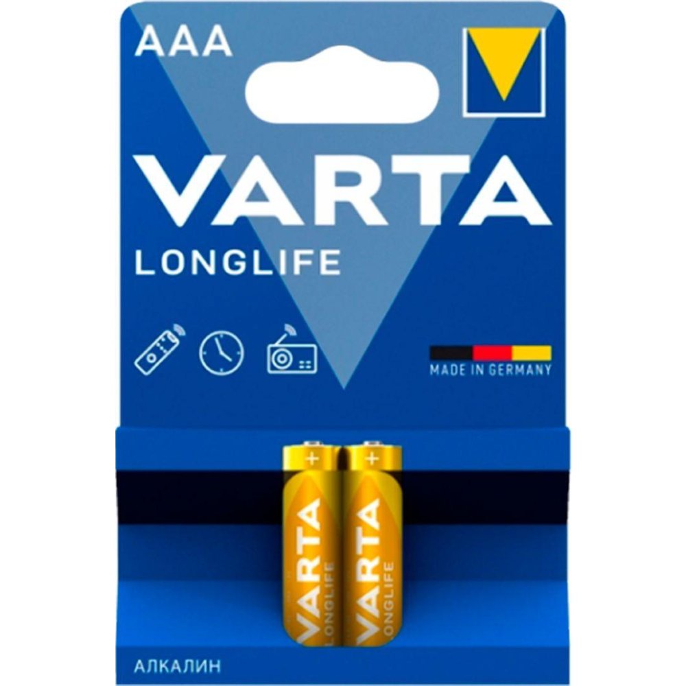 Батарейка Varta Longlife Alkaline LR03 AAA (2шт)