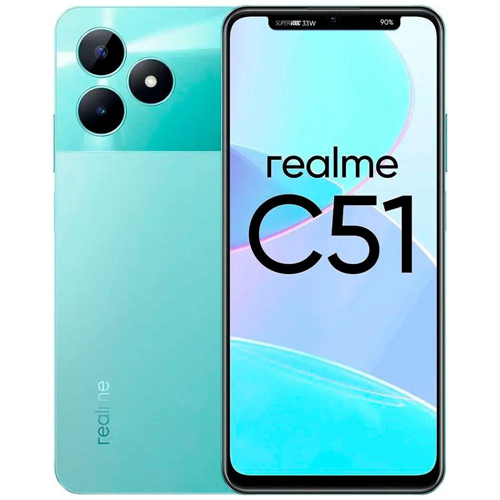 Смартфон Realme C51 4/64Gb зелёный C51 4/64Gb зелёный - фото 1