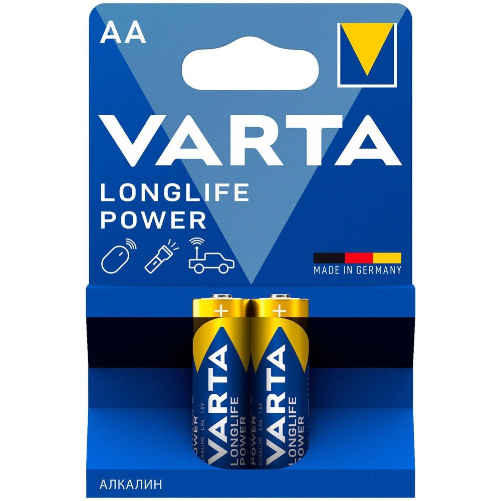 Батарейка Varta Longlife power High Energy Alkaline LR6 AA (2шт)