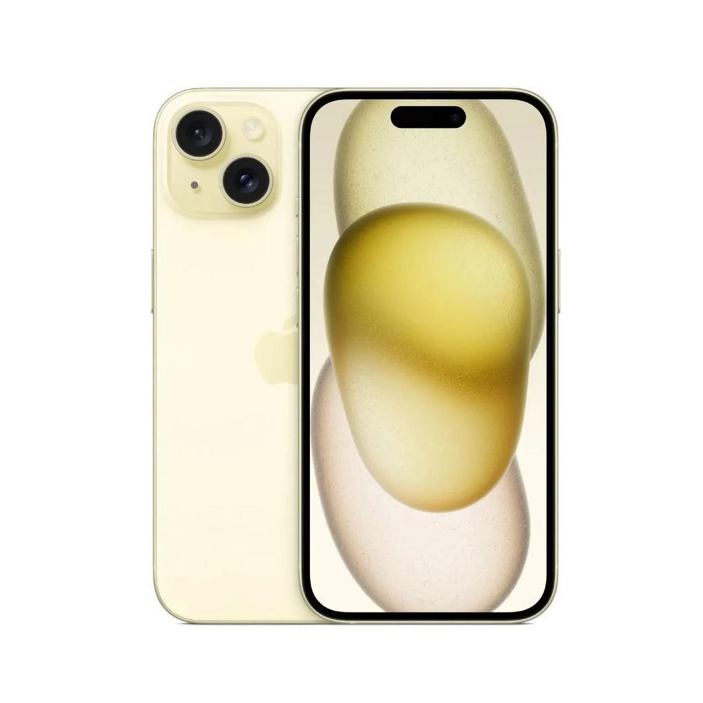 Смартфон Apple iPhone 15 256Gb желтый - фото 1
