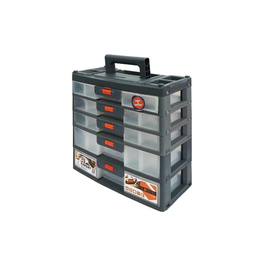 Ящик для инструмента Blocker Expert 5 серо-свинцовый оранжевый - фото 1