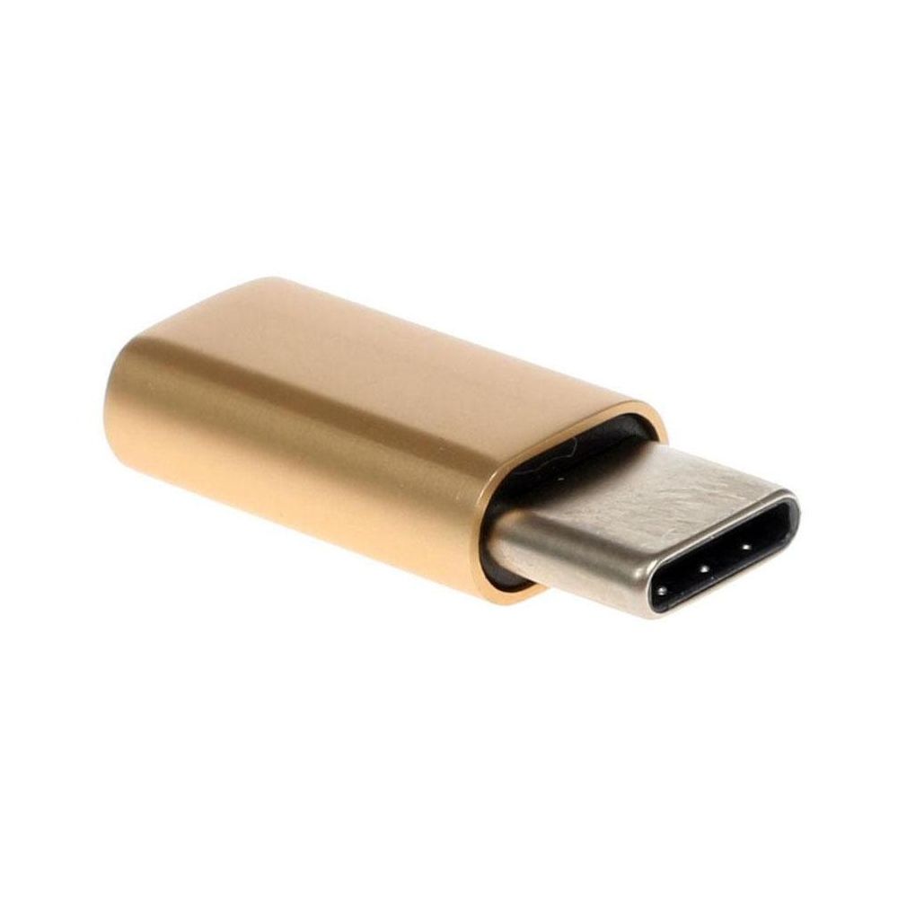 Переходник Red Line micro USB B (m) USB Type-C (f) золотистый (УТ000013669) micro USB B (m) USB Type-C (f) золотистый (УТ000013669) - фото 1