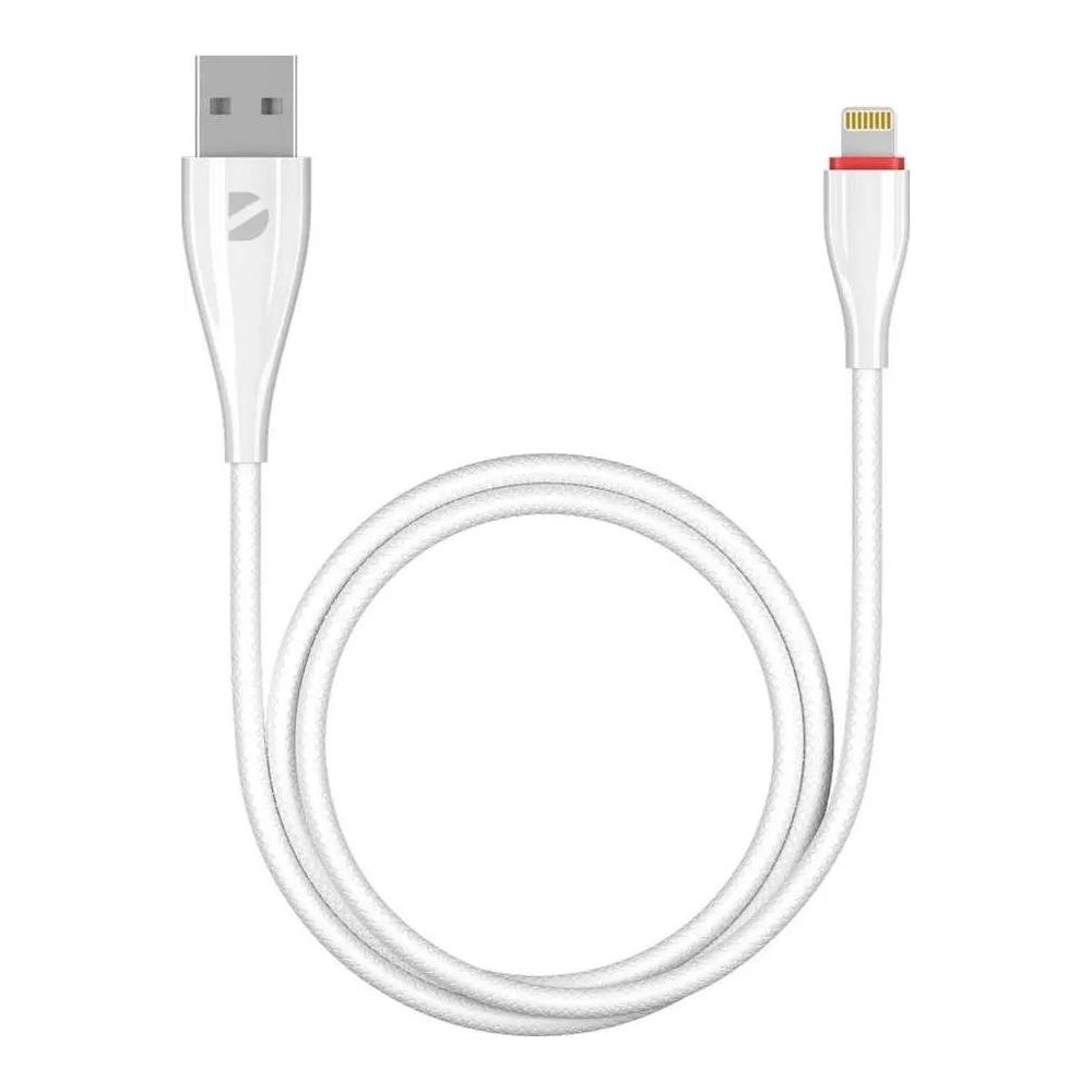 Кабель USB Deppa Ceramic USB (m)-Lightning (m) 1м. (72291) белый