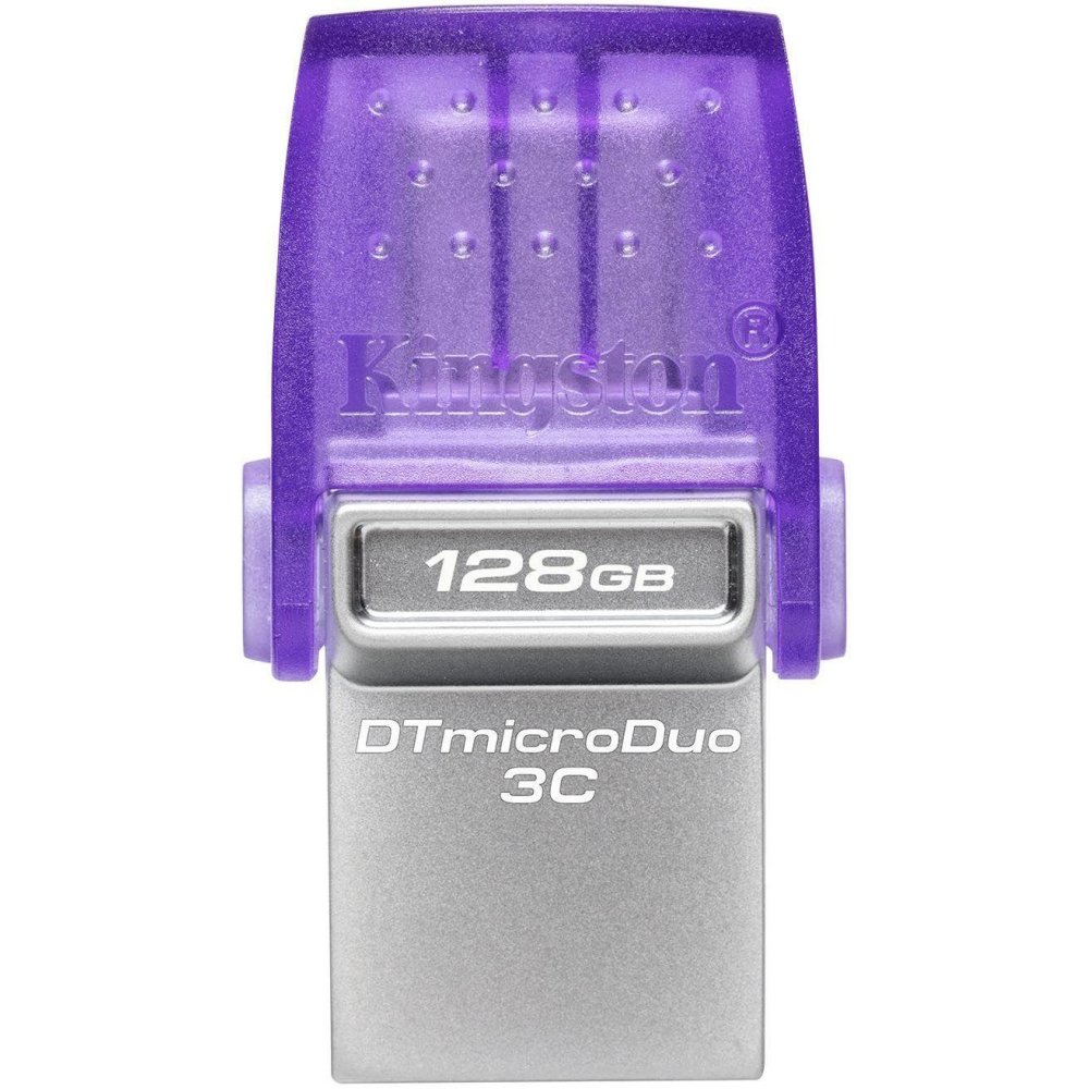Флешка Kingston DataTraveler microDuo 3C 128GB (DTDUO3CG3/128GB) фиолетовый