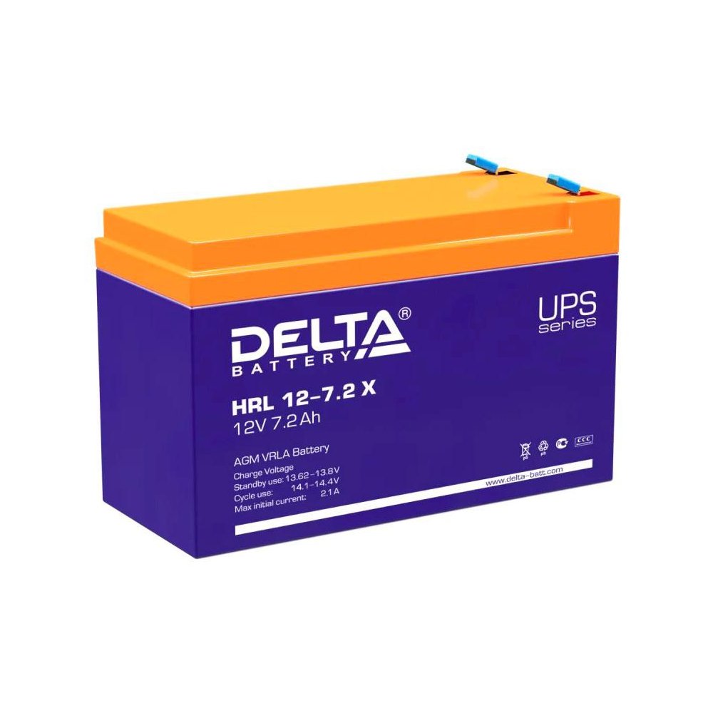 Батарея для ИБП DELTA BATTERY HRL 12-7.2 X - фото 1