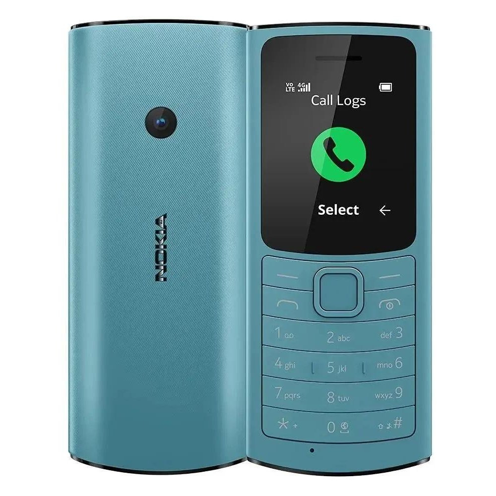 Мобильный телефон Nokia 110 4G DS голубой - фото 1