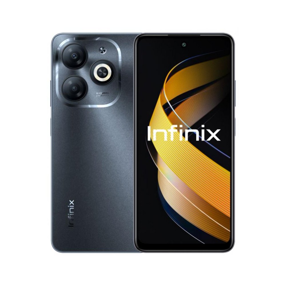 Смартфон Infinix SMART 8 4/128Gb чёрный SMART 8 4/128Gb чёрный - фото 1
